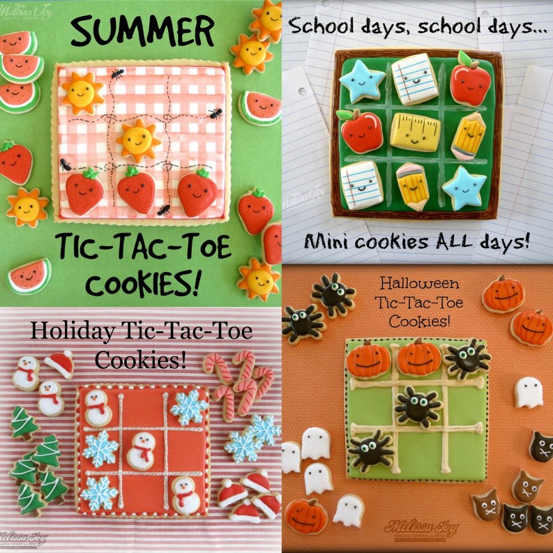 Melissa Joy Cookies Tic Tac Toe Cookies