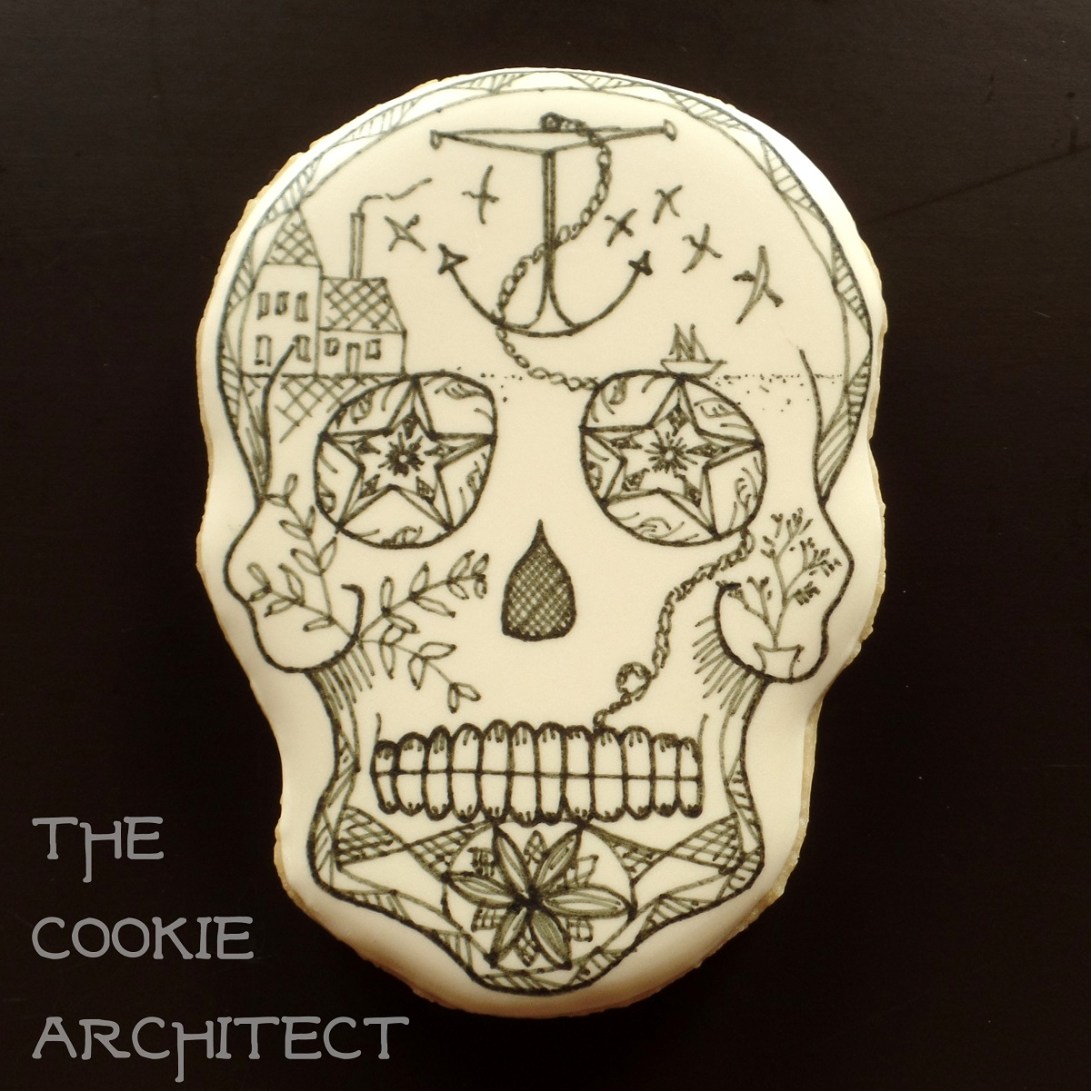 Scrimshaw Stay inspired Skull | The Cookie Architect