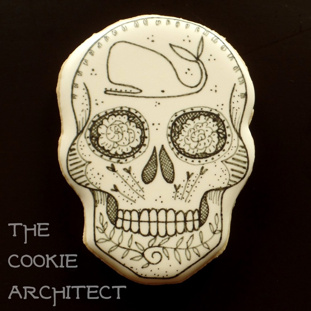 Jeanne Van Etten Inspired Skull | The Cookie Architect