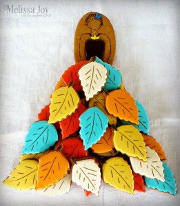 Fall Lady Tea Platter | Melissa Joy Fanciful Cookies