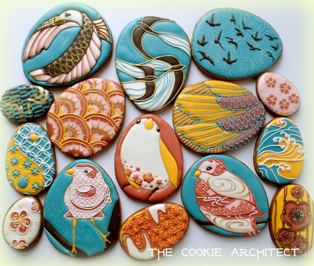 Japanese Birds | The Cookie Architect