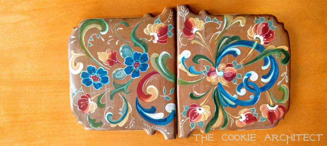 Rosemaling Roof Panels | The Cookie Architect