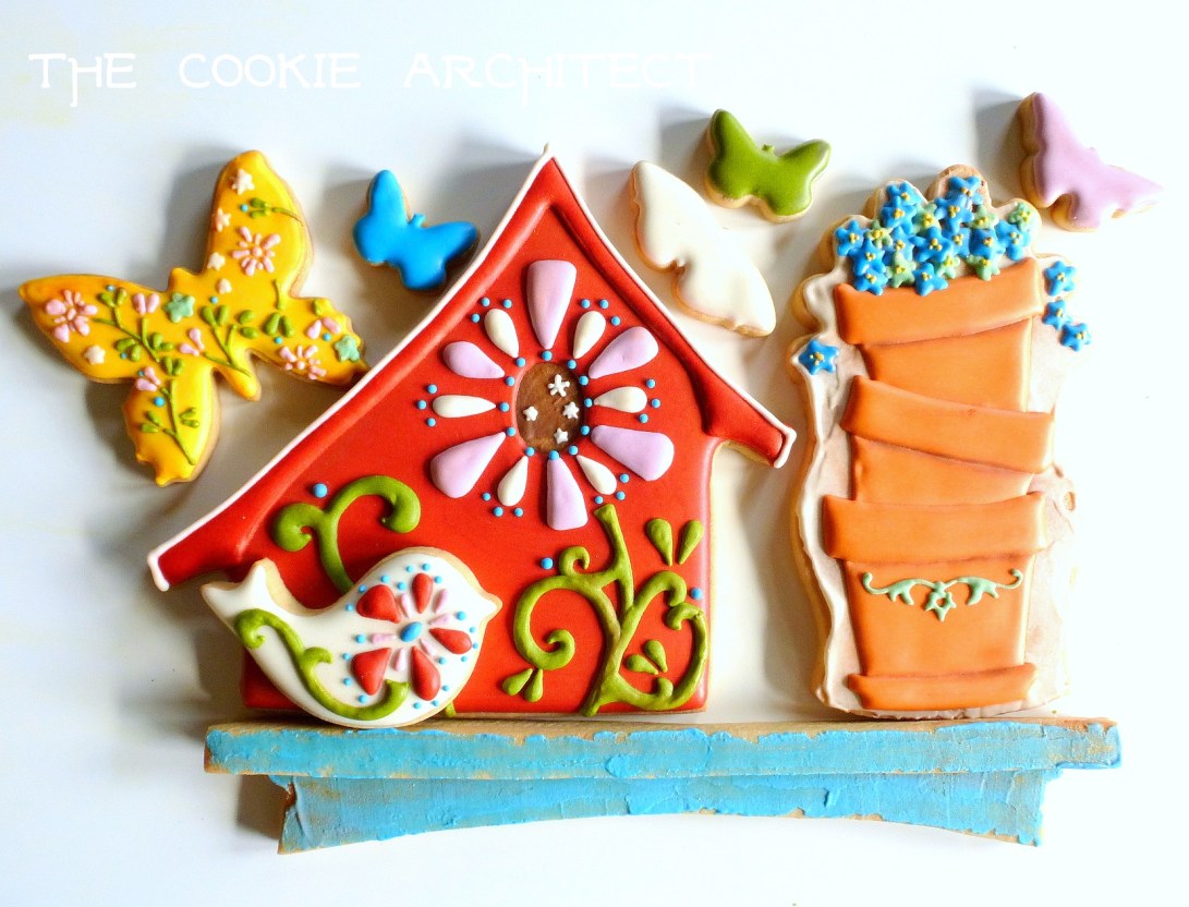 red-birdhouse | The Cookie Architect